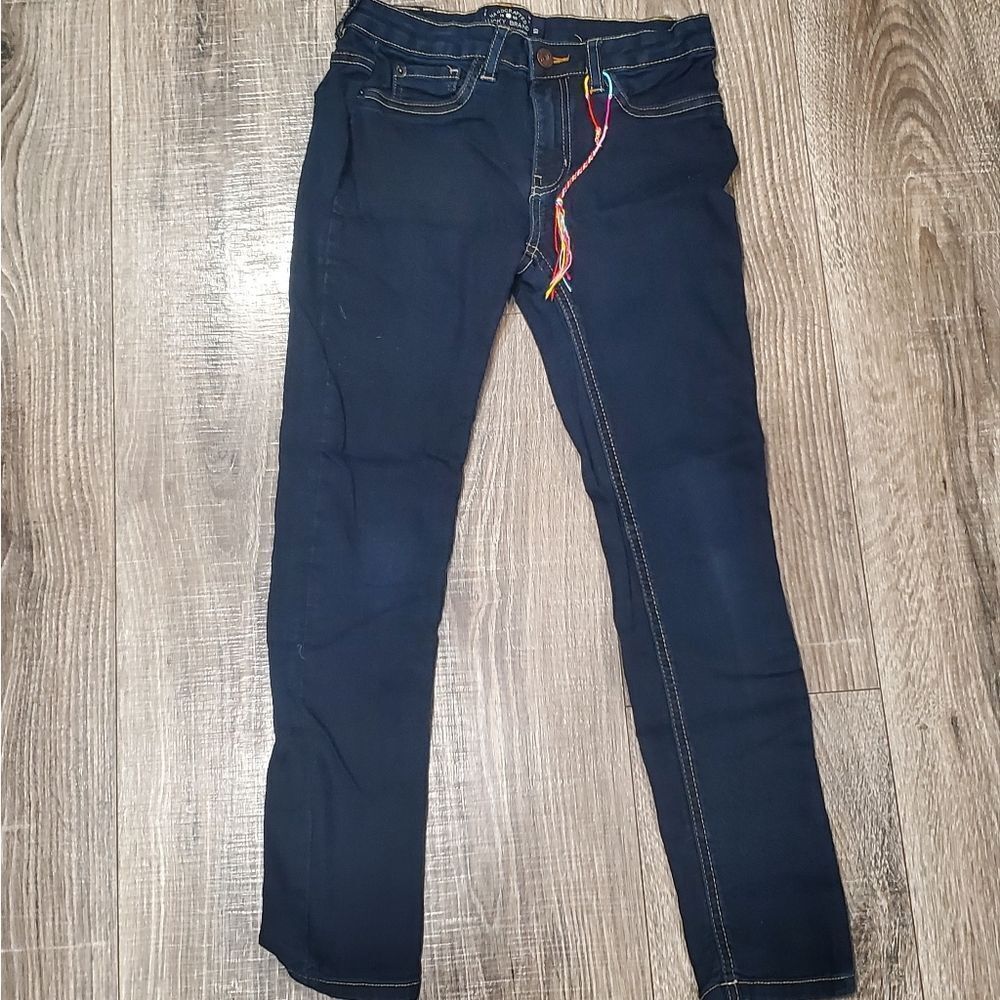 Girls Lucky Brand Skinny Jeans Size 10 Navy Blue Skinny Jeans